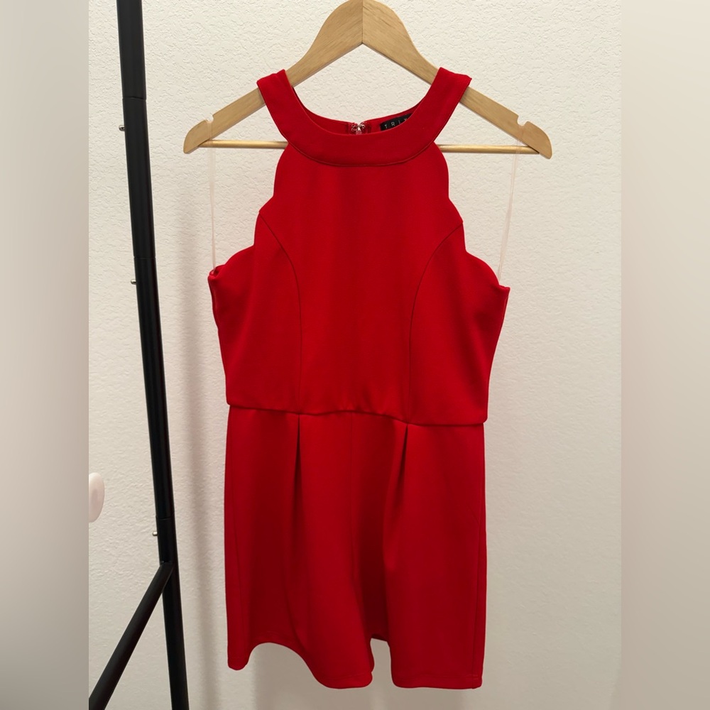 Trixxi Red Halter Romper